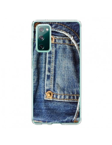 Coque Samsung Galaxy S20 Jean Bleu Vintage - Laetitia