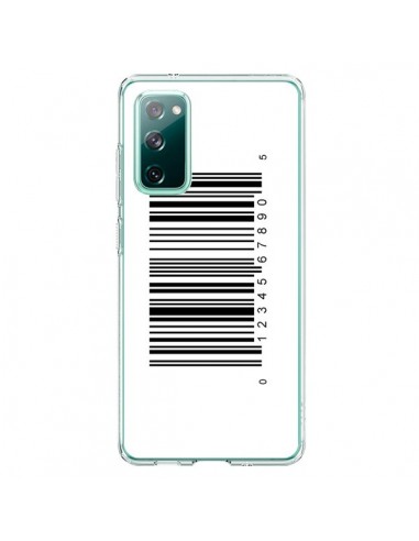 Coque Samsung Galaxy S20 Code Barres Noir - Laetitia