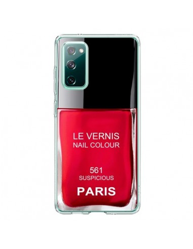 Coque Samsung Galaxy S20 Vernis Paris Suspicious Rouge - Laetitia