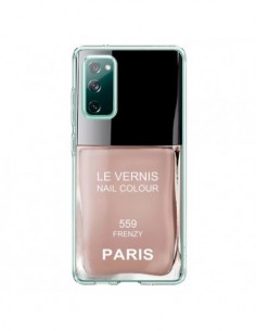 Coque Samsung Galaxy S20 Vernis Paris Frenzy Beige -...