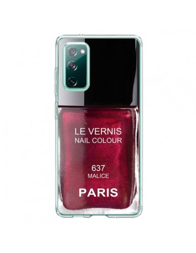 Coque Samsung Galaxy S20 Vernis Paris Malice Violet - Laetitia