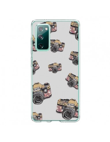 Coque Samsung Galaxy S20 Appareil photo vintage Rose - Laetitia