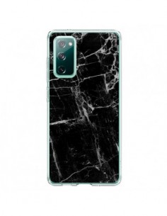 Coque Samsung Galaxy S20 Marbre Marble Noir Black - Laetitia