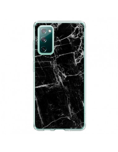 Coque Samsung Galaxy S20 Marbre Marble Noir Black - Laetitia