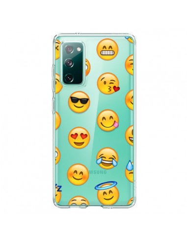 Coque Samsung Galaxy S20 Smiley Emoticone Emoji Transparente - Laetitia