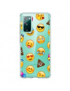 Coque Samsung Galaxy S20 Emoticone Emoji Transparente -...