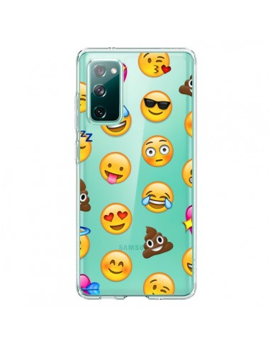 Coque Samsung Galaxy S20 Emoticone Emoji Transparente - Laetitia