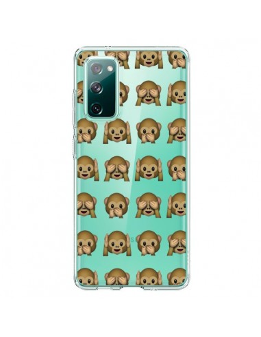 Coque Samsung Galaxy S20 Singe Monkey Emoticone Emoji Transparente - Laetitia