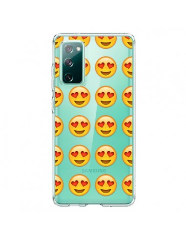 Coque Samsung Galaxy S20 Love Amoureux Smiley Emoticone Emoji Transparente - Laetitia
