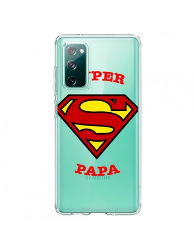 Coque Samsung Galaxy S20 Super Papa Transparente - Laetitia