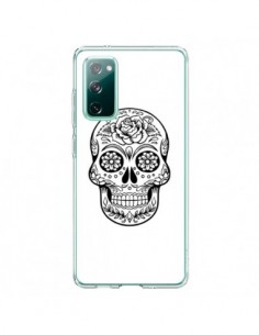 Coque Samsung Galaxy S20 Tête de Mort Mexicaine Noir -...