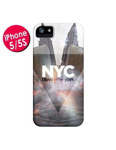 Coque I Love New York City Gris pour iPhone 5 et 5S - Javier Martinez