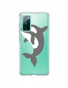 Coque Samsung Galaxy S20 Orque Orca Ocean Transparente -...