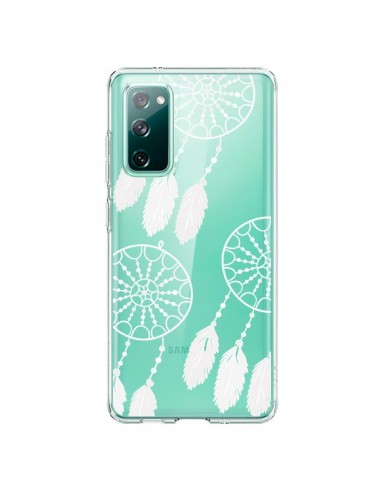 Coque Samsung Galaxy S20 Attrape Rêves Blanc Dreamcatcher Triple Transparente - Petit Griffin