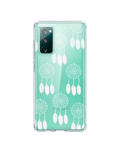 Coque Samsung Galaxy S20 Attrape Rêves Blanc Dreamcatcher Mini Transparente - Petit Griffin