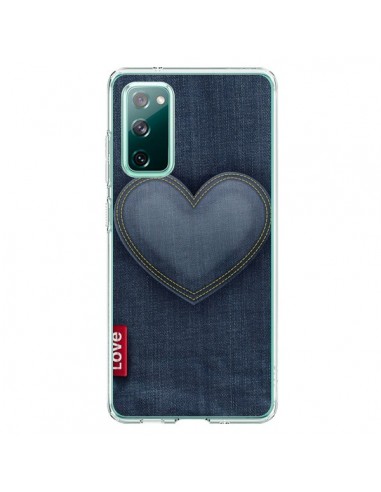 Coque Samsung Galaxy S20 Love Coeur en Jean - Lassana