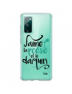 Coque Samsung Galaxy S20 J'aime la poésie et le daiquiri...