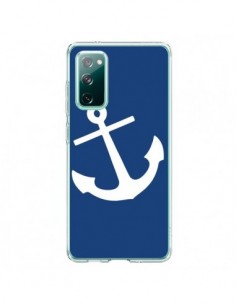Coque Samsung Galaxy S20 Ancre Navire Navy Blue Anchor -...
