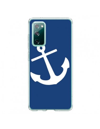 Coque Samsung Galaxy S20 Ancre Navire Navy Blue Anchor - Mary Nesrala