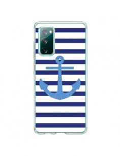 Coque Samsung Galaxy S20 Ancre Voile Marin Navy Blue -...