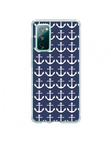 Coque Samsung Galaxy S20 Ancre Marin Bleu Anchors Navy - Mary Nesrala