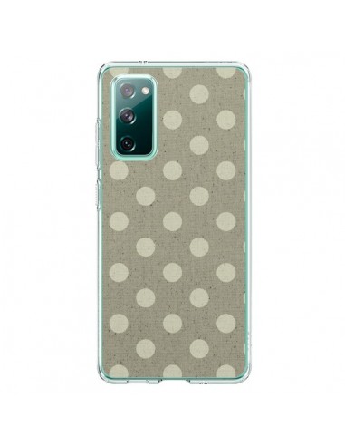 Coque Samsung Galaxy S20 Pois Polka Camel - Mary Nesrala