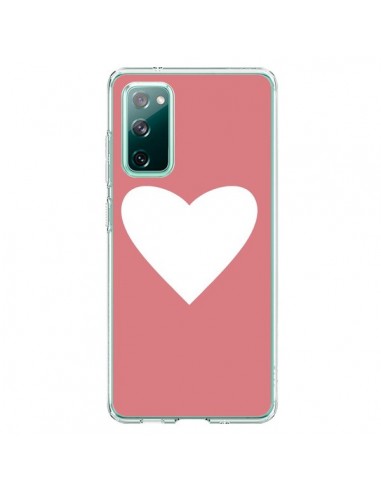 Coque Samsung Galaxy S20 Coeur Corail - Mary Nesrala