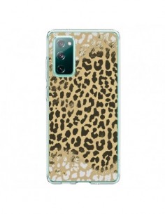 Coque Samsung Galaxy S20 Leopard Golden Or Doré - Mary...