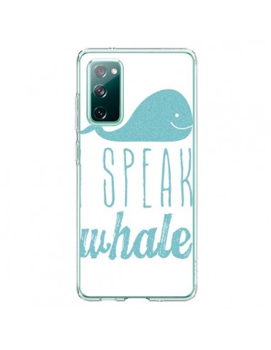 Coque Samsung Galaxy S20 I Speak Whale Baleine Bleu - Mary Nesrala