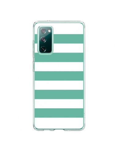 Coque Samsung Galaxy S20 Bandes Mint Vert - Mary Nesrala