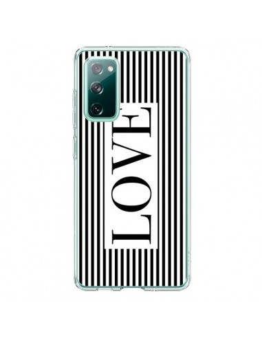 Coque Samsung Galaxy S20 Love Noir et Blanc - Mary Nesrala