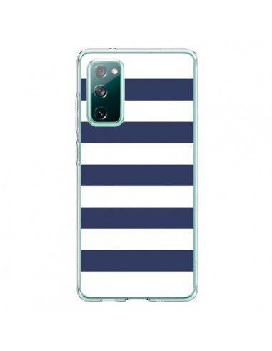 Coque Samsung Galaxy S20 Bandes Marinières Bleu Blanc Gaultier - Mary Nesrala