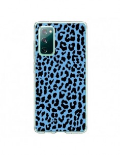 Coque Samsung Galaxy S20 Leopard Bleu Neon - Mary Nesrala