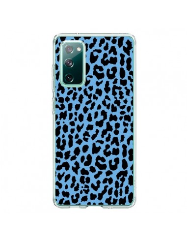 Coque Samsung Galaxy S20 Leopard Bleu Neon - Mary Nesrala