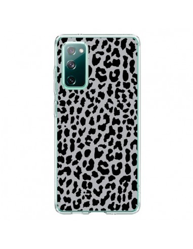 Coque Samsung Galaxy S20 Leopard Gris Neon - Mary Nesrala