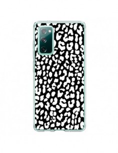 Coque Samsung Galaxy S20 Leopard Noir et Blanc - Mary...