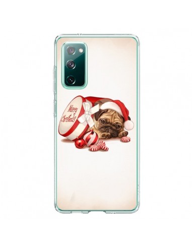 Coque Samsung Galaxy S20 Chien Dog Pere Noel Christmas Boite - Maryline Cazenave