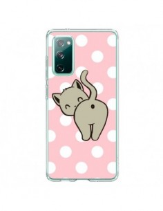 Coque Samsung Galaxy S20 Chat Chaton Pois - Maryline...