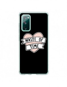 Coque Samsung Galaxy S20 Waste of Time Coeur - Maryline...