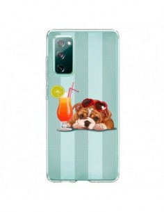 Coque Samsung Galaxy S20 Chien Dog Cocktail Lunettes...