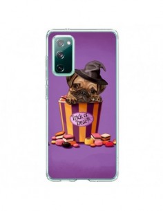 Coque Samsung Galaxy S20 Chien Dog Halloween Sorciere...