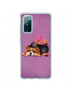 Coque Samsung Galaxy S20 Chien Dog Halloween Sorciere...
