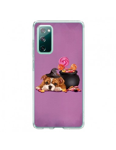 Coque Samsung Galaxy S20 Chien Dog Halloween Sorciere Chaudron Bonbon - Maryline Cazenave