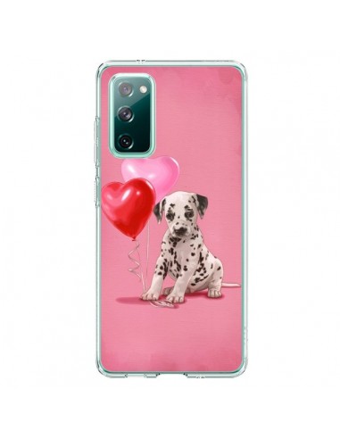 Coque Samsung Galaxy S20 Chien Dog Dalmatien Ballon Coeur - Maryline Cazenave