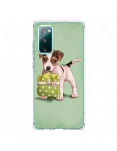 Coque Samsung Galaxy S20 Chien Dog Shopping Sac Pois Vert...