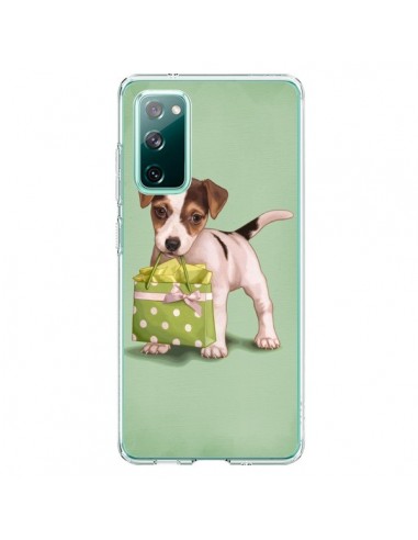 Coque Samsung Galaxy S20 Chien Dog Shopping Sac Pois Vert - Maryline Cazenave