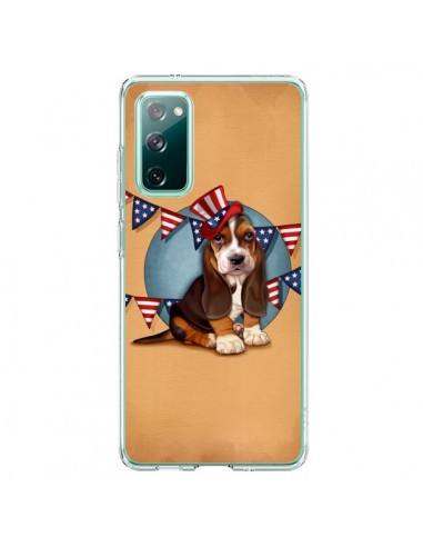 Coque Samsung Galaxy S20 Chien Dog USA Americain - Maryline Cazenave