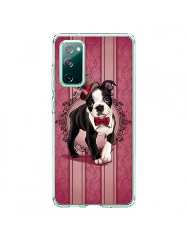 Coque Samsung Galaxy S20 Chien Dog Gentleman Noeud Papillon Chapeau - Maryline Cazenave