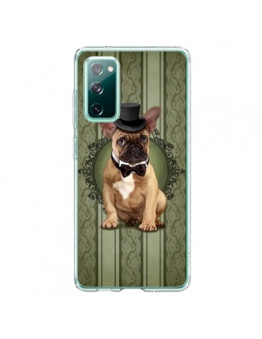 Coque Samsung Galaxy S20 Chien Dog Bulldog Noeud Papillon Chapeau - Maryline Cazenave