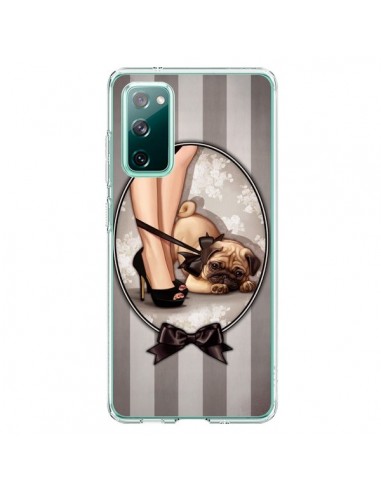 Coque Samsung Galaxy S20 Lady Noir Noeud Papillon Chien Dog Luxe - Maryline Cazenave